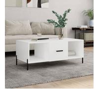 ""SALE 2025""Table basse - Table d’Appoint de Salon - blanc 102x50x40 cm - bois d'ingénierie,21,21 Kg 3608