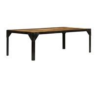 ""SALE 2025""Table basse - Table d’Appoint de Salon - Bois massif de manguier brut et acier 110 cm,17,75 Kg 4465