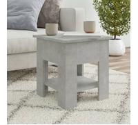 ""SALE 2025""Table basse - Table d’Appoint de Salon - Gris béton - 40x40x42 cm - bois d'ingénierie,8,5 Kg 6633