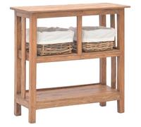 ""SALE 2025""Table console - Table d’appoint Scandinave - bois d'acajou massif 69x28x70 cm,15,05 Kg 4461