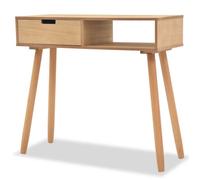 ""SALE 2025""Table console - Table d’appoint Scandinave - Bois de pin massif 80 x 30 x 72 cm Marron,9,6 Kg 4598