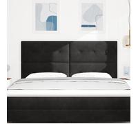 ""SALE 2025""Tête de lit Tête de Cadre de Lit - capitonnée noire 180 cm en velours - Aspect élégant* 7654593