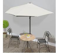 ""SALE 2026"" Accesoire ombre balcon Beige - Parasol de balcon avec mât en aluminium Sable 300x155cm Demi PRO802048996