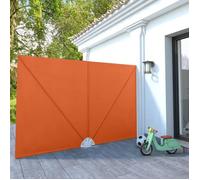 ""SALE 2026"" Accesoire ombre balcon Brun - Auvent latéral pliable de terrasse Terre cuite 300x200cm PRO771736940