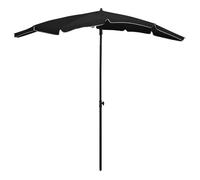 ""SALE 2026"" Accesoire ombre balcon Noir - Accesoire ombre balcon avec mât 200x130cm noir PRO468989894