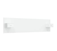 ""SALE 2026""Accessoire Tête de lit + 2 x table de chevet Blanc - Tête de lit robuste avec armoires Blanc Bois d’ingénierie 50.1 Kg 30