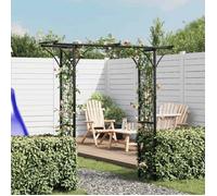 ""SALE 2026"" Arche à Rosiers Noir - Arche de jardin 200x52x204cm PRO970063217