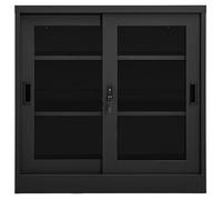 ""SALE 2026""Armoire à portes coulissantes/Armoire de Classement - WINWIN - Pour bureau/salon - Anthracite 90x40x90cm Acier 28.05 Kg 5