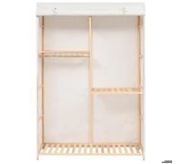 ""SALE 2026""armoire à vêtements Blanc - Garde-robe à 3 niveaux 110x40x170cm 7.8 Kg 260915