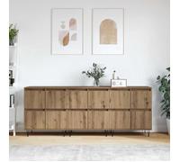 ""SALE 2026"" Armoire/Cabinet à tiroirs Beige - Buffets 3 pcs chêne artisanal 180x35x70cm PRO193737672