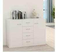 ""SALE 2026"" Armoire/Cabinet à tiroirs Blanc - Buffet Blanc 88x30x65cm - bois d'ingénierie PRO192033646