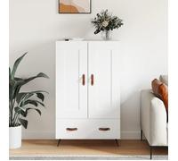 ""SALE 2026"" Armoire/Cabinet à tiroirs Blanc - Buffet haut blanc 69,5x31x115cm - bois d'ingénierie PRO616155464