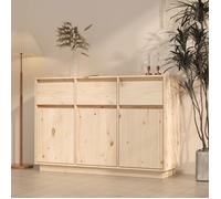 ""SALE 2026"" Armoire/Cabinet à tiroirs Brun - Buffet 110x34x75cm - bois massif de pin PRO644024812