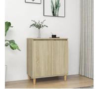 ""SALE 2026"" Armoire/Cabinet à tiroirs Brun - Buffet avec pieds en bois Chêne sonoma Bois d'ingénierie PRO688164926