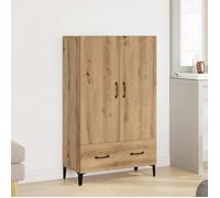 ""SALE 2026"" Armoire/Cabinet à tiroirs Brun - Buffet chêne artisanal 70x31x115cm - bois d'ingénierie PRO643938626