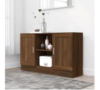 ""SALE 2026"" Armoire/Cabinet à tiroirs Brun - Buffet Chêne marron 120x30,5x70cm - bois d'ingénierie PRO391979040