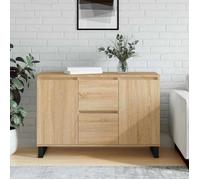 ""SALE 2026"" Armoire/Cabinet à tiroirs Brun - Buffet chêne sonoma 101,5x35x70cm - bois d'ingénierie PRO187949164