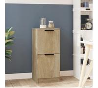 ""SALE 2026"" Armoire/Cabinet à tiroirs Brun - Buffet Chêne sonoma 30x30x70cm - bois d'ingénierie PRO405323358