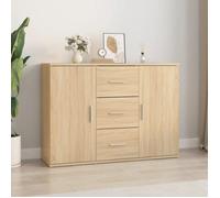 ""SALE 2026"" Armoire/Cabinet à tiroirs Brun - Buffet chêne sonoma 91x29,5x65cm - bois d'ingénierie PRO712082621