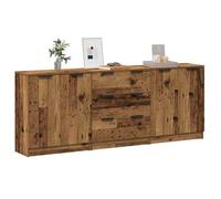 ""SALE 2026"" Armoire/Cabinet à tiroirs Brun - Buffets 3 pcs vieux bois 60x30x70cm - bois d'ingénierie PRO981657179
