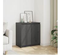 ""SALE 2026"" Armoire/Cabinet à tiroirs Gris - Armoire latérale gris 60x36x65cm - bois de pin massif PRO804528185