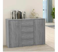 ""SALE 2026"" Armoire/Cabinet à tiroirs Gris - Buffet Sonoma gris 88x30x65cm - bois d'ingénierie PRO712337392