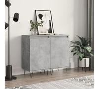 ""SALE 2026"" Armoire/Cabinet à tiroirs Noir - Buffets 2 pcs gris béton 40x35x70cm - bois d'ingénierie PRO816492530
