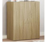 ""SALE 2026"" Armoire de classement Brun - Armoire de classement chêne sonoma bois d'ingénierie PRO600394784