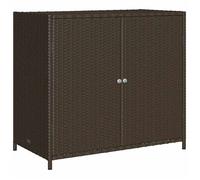 ""SALE 2026""Armoire de rangement de jardin - Coffre de rangement extérieur marron 83x45x76cm - Résine tressée 9.4 Kg 4754567