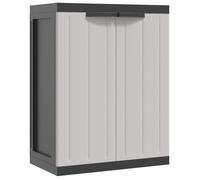 ""SALE 2026""Armoire de rangement d'extérieur - cabinet de rangement moderne - gris et noir 65x37x85cm PP 7.32 Kg 2905715