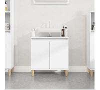 ""SALE 2026"" Armoire de salle de bain Blanc - Meuble d'évier blanc 58x33x60cm - bois d'ingénierie PRO200312469