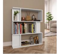 ""SALE 2026"" Armoire étagère magazine Blanc - Bibliothèque/Cloison Blanc 80x24x96cm - bois d'ingénierie PRO193171231