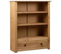 ""SALE 2026"" Armoire étagère magazine Brun - Bibliothèque 80x35x110cm - bois de pin massif Assortiment Panama PRO778575079