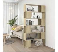 ""SALE 2026"" Armoire étagère magazine Brun - Bibliothèque/Séparateur de pièce Chêne Sonoma 100x24x188cm PRO180593831