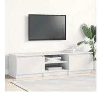 ""SALE 2026"" Armoire TV moderne Blanc - Meuble TV Blanc 140x40x35,5cm - bois d'ingénierie PRO223575722