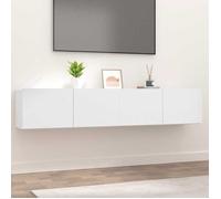 ""SALE 2026"" Armoire TV moderne Blanc - Meubles TV 2 pcs blanc 80x30x30cm - bois d'ingénierie PRO928392961
