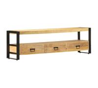 ""SALE 2026"" Armoire TV moderne Brun - Meuble TV 150x30x45cm - bois solide de manguier PRO371787727