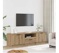 ""SALE 2026"" Armoire TV moderne Brun - Meuble TV Chêne Artisan 140x35x40cm - bois d'ingénierie PRO308117990