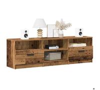 ""SALE 2026"" Armoire TV moderne Brun - Meuble TV vieux bois 150x33,5x45cm - bois d'ingénierie PRO999647020