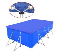 ""SALE 2026"" Bâches de piscines/tapis de sol Bleu - vidXL Couverture de piscine PE Rectangulaire g/m² 394x207cm PRO580453171