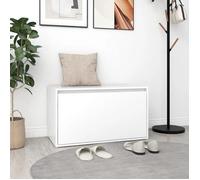 ""SALE 2026"" Banc à chaussures Blanc - Banc d'entrée 80x40x45cm Blanc - Bois d’ingénierie PRO315632105