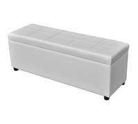 ""SALE 2026"" Banc à chaussures Blanc - Banc long de rangement Bois Blanc PRO705975357