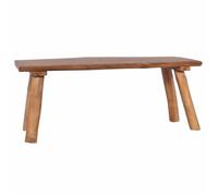 ""SALE 2026"" Banc de bout de lit Brun - Banc de jardin 120cm - bois de teck solide PRO604384876