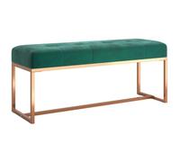 ""SALE 2026""Banc de Couloir - WINWIN - Banc Entrée Bout de Lit - Vert foncé 110x36x45cm Velours 10.05 Kg 6550426