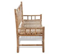 ""Sale 2026"" Banc de jardin - BURKE - Banquette balcon - 120 cm - Bambou BB553