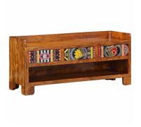 ""SALE 2026""Banc élégant/banc d'entrée Marron - Banc à chaussures avec tiroir Marron miel 100 x 35 x 45 cm 25.05 Kg4613699