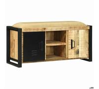 ""SALE 2026""Banc élégant/banc d'entrée Marron - Cabinet Banc Marron 100 x 35 x 50 cm Bois de manguier massif 23.85 Kg8605410