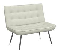 ""SALE 2026""Banc élégant confort/banc d'entrée Crème - Banc crème 110x74x84 cm velours 16.3 Kg1572244