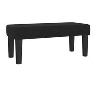 ""SALE 2026""Banc élégant confort/banc d'entrée Noir - Banc Noir 70x30x30 cm Tissu 3.7 Kg4734372