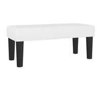 ""SALE 2026""Banc Entrée Bout de Lit - Banquette - WINWIN - Blanc 70x30x30cm Similicuir 4 Kg 4784858